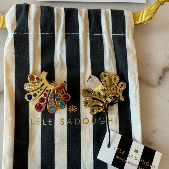 NWT LELE SADOUGHI Crystal Lele Button Earrings - Picture 6 of 11